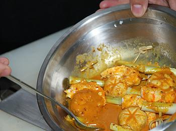 焗烤香茅沙嗲素虾