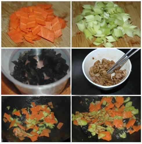 杂蔬炒肉片的做法