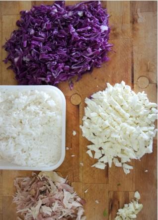 奶酪紫甘蓝烩饭的做法