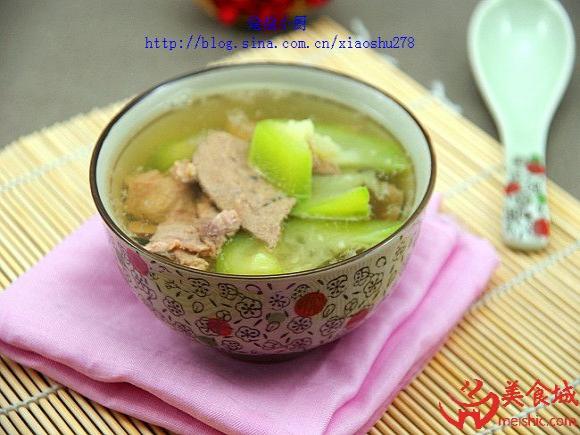 丝瓜猪肝瘦肉汤4