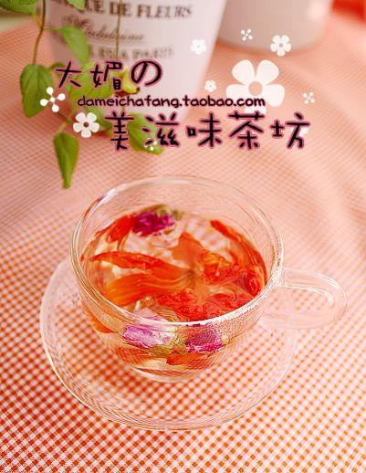 百合玫瑰枸杞茶的做法