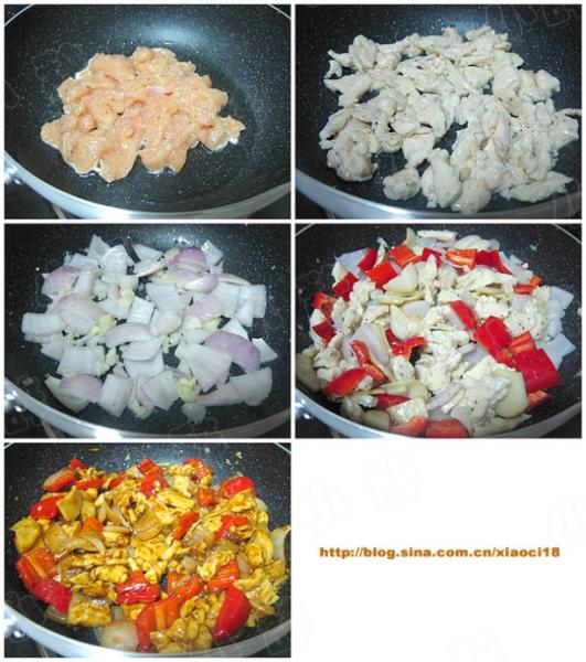 黑胡椒杏鲍菇炒鸡片的做法
