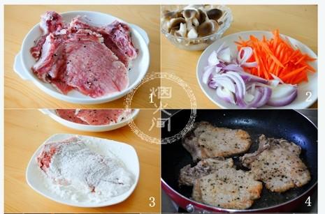红烩洋葱猪排饭的做法