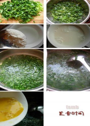 菠菜蛋花汤的做法