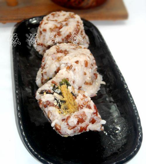 红米肉松海苔饭团11
