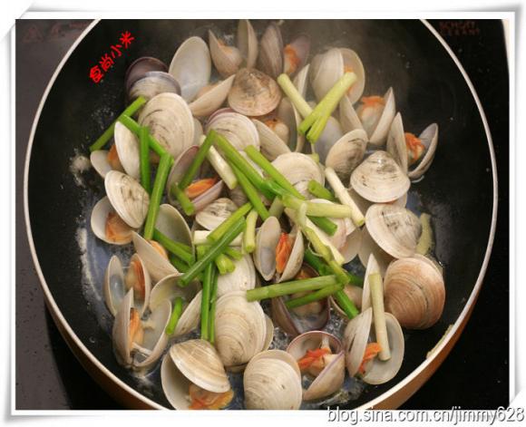 姜葱炒青蛤做法