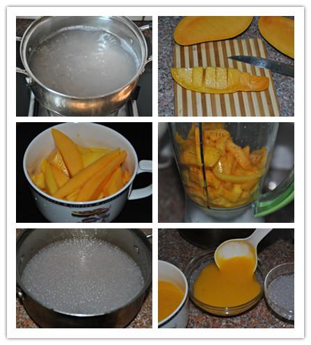 芒果西米捞的做法