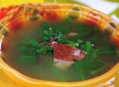 肝粟蛋汤