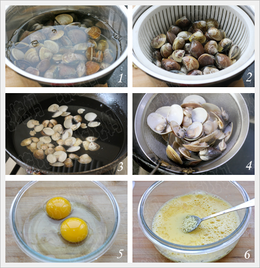 文蛤炖蛋的做法