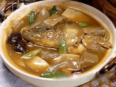 菜干豆腐鸭头鱼头汤