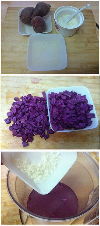 香浓紫薯汁的做法