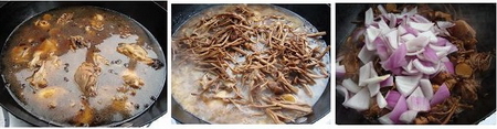 茶树菇烧鸡块的做法