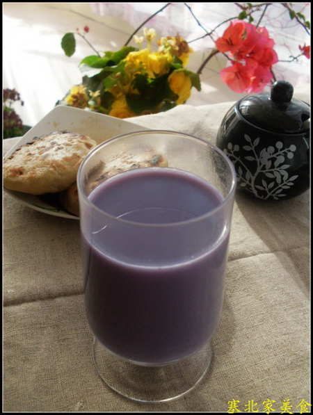 紫薯山药豆浆的做法