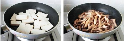 茶树菇烧豆腐做法