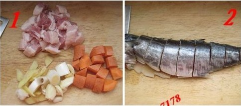 五花肉烧鲅鱼的做法
