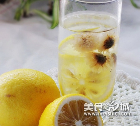 柠檬蜂蜜菊花茶的做法