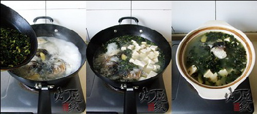 雪菜豆腐炖鱼头的家常做法