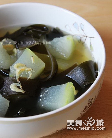 虾米冬瓜海带汤