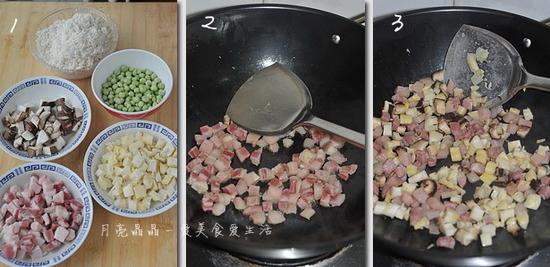 豌豆糯米饭的做法