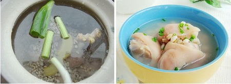 薏米猪蹄汤的制作方法