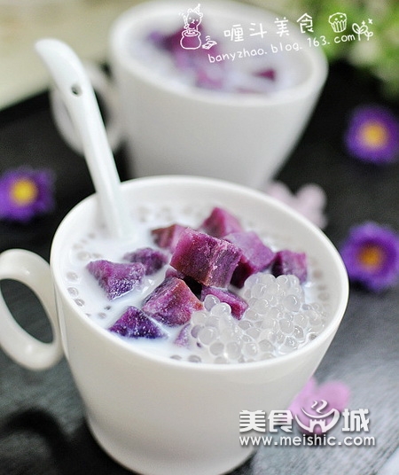 紫薯椰汁西米露