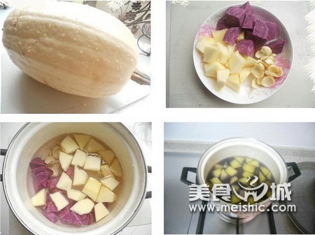 紫薯金丝汤怎么做