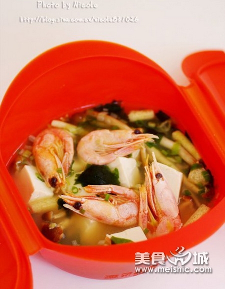 鲜虾什锦味增汤
