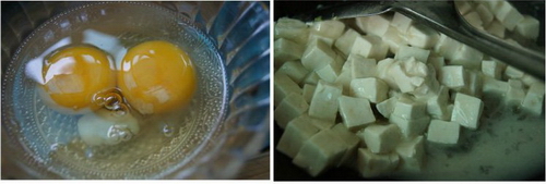 蛋包碎豆腐