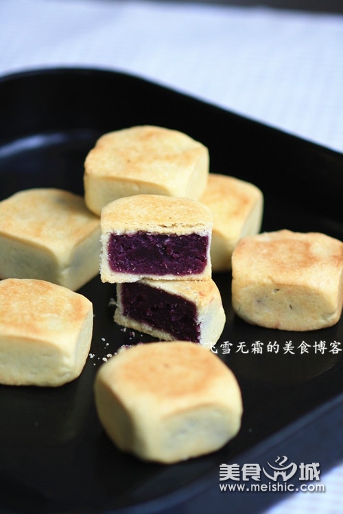 紫薯方块酥的做法