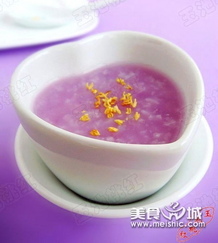 桂花紫薯粥的制作方法