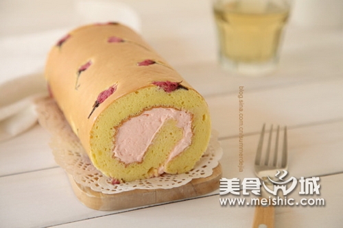 樱花蛋糕卷的做法