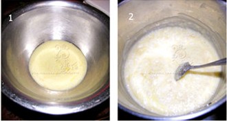 发酵鲜奶油小蛋糕步骤1-2
