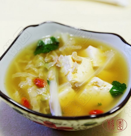 海米白菜豆腐汤的做法