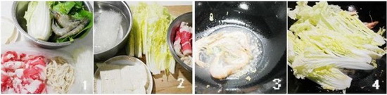 金针肥牛蔬菜汤步骤1-4