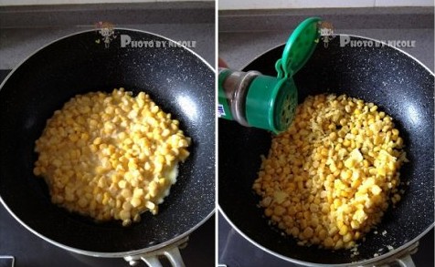 椒盐玉米粒步骤3-4