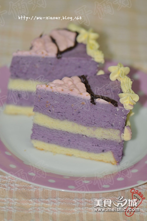 小猪紫薯慕斯蛋糕的做法