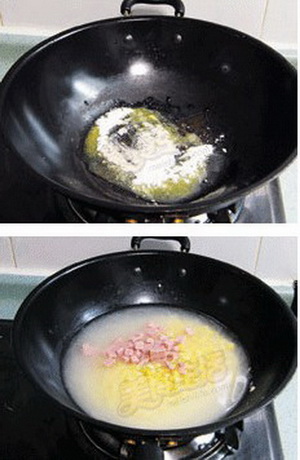 奶油玉米浓汤步骤1-2