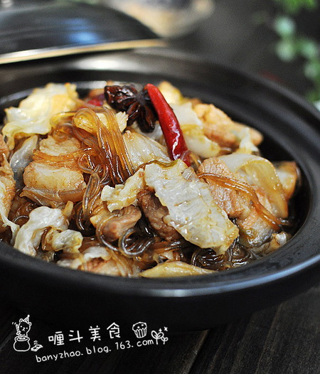 砂锅白菜炖粉条的做法