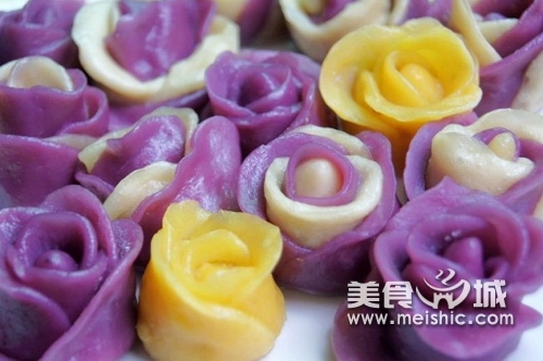 紫薯花卷的做法