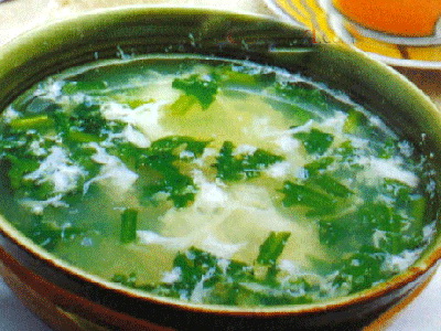 淡菜茼蒿汤的做法