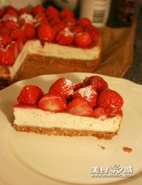烤草莓Quark轻芝士蛋糕