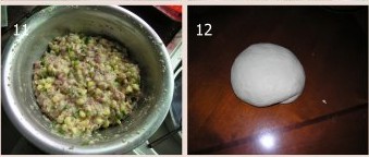 玉米鸡腿菇饺子步骤11-12