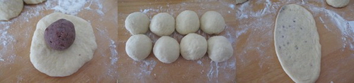 红豆沙面包卷步骤4-6