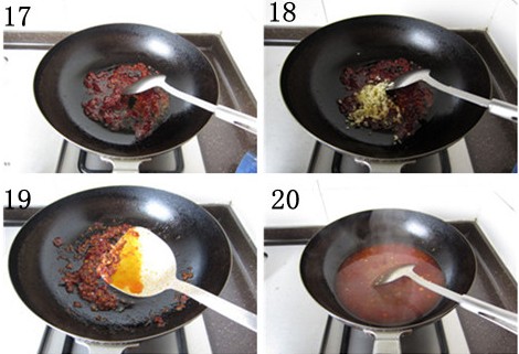 传统水煮牛肉步骤17-20