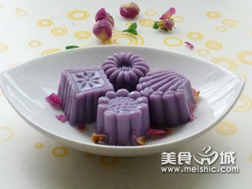 琼脂版紫薯凉糕