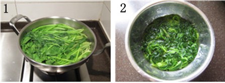 芝麻菠菜步骤1-2
