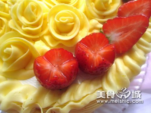 法式奶油霜裱花蛋糕的做法
