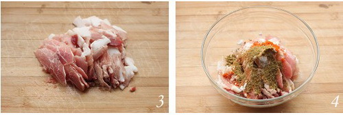 酥馕烤肉步骤3-4