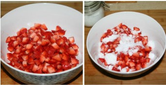 草莓软曲奇步骤1-2