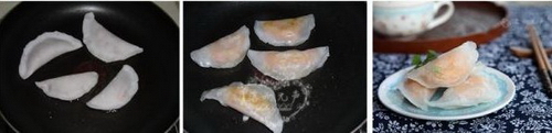 香煎水晶虾饺步骤10-12